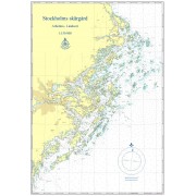 Skärgårdskort Arholma-Landsort Väggkarta Hydrographica 70x100cm